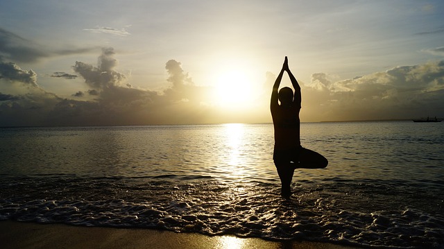 beachfront yoga