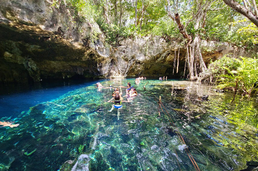 cenotes in riviera maya - cenote dos ojos